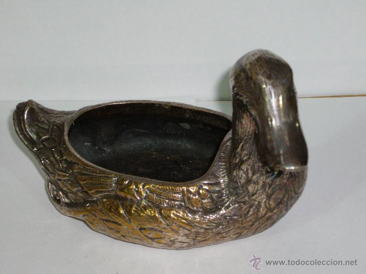 Vintage: PATO LATON BANADO PLATA - Foto 2
