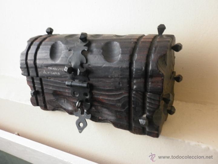 Vintage: CAJA BA&Uacute;L DE MADERA TIPO CASTELLANO HECHO A MANO, A&Ntilde;OS 60