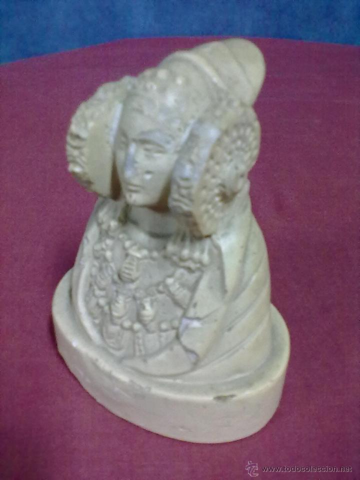 Vintage: DAMA DE ELCHE ESCAYOLA GOLPEADA