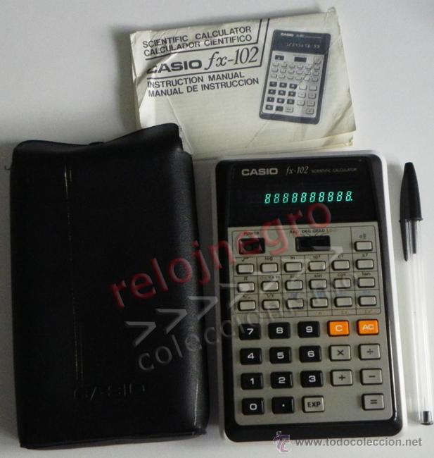 antigua calculadora fx-102 científica con - Acheter Autres Objets dans todocoleccion -