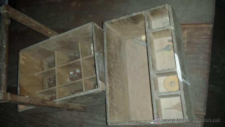 Vintage: ANTIGUA CAJA DE HERRAMIENTAS MADERA - Foto 3