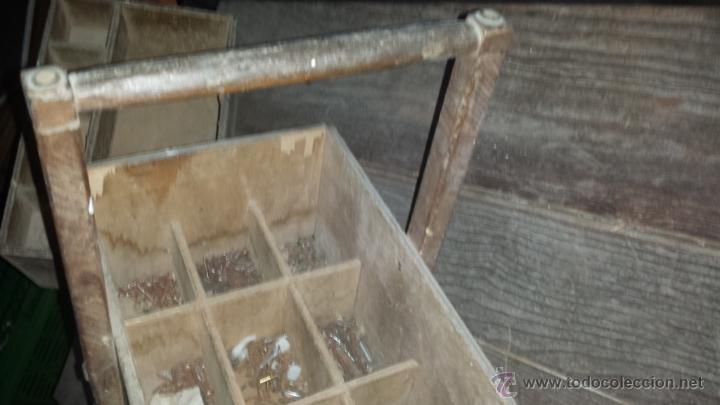 Vintage: ANTIGUA CAJA DE HERRAMIENTAS MADERA - Foto 7
