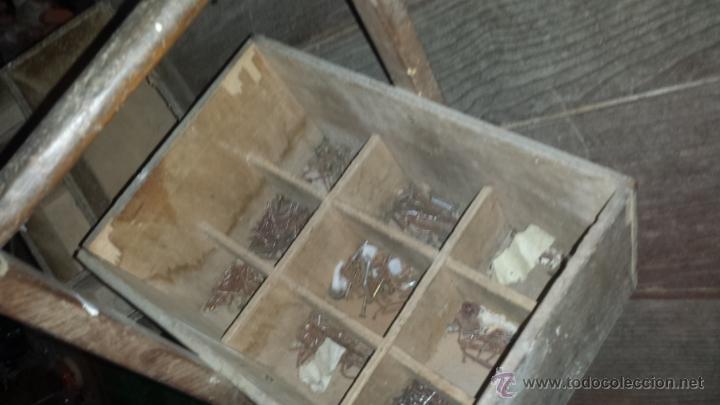 Vintage: ANTIGUA CAJA DE HERRAMIENTAS MADERA - Foto 8