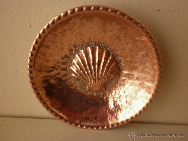 Vintage: 4 CENICEROS O PLATITOS  DE COBRE - Foto 5