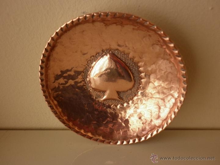 Vintage: 4 CENICEROS O PLATITOS  DE COBRE - Foto 6