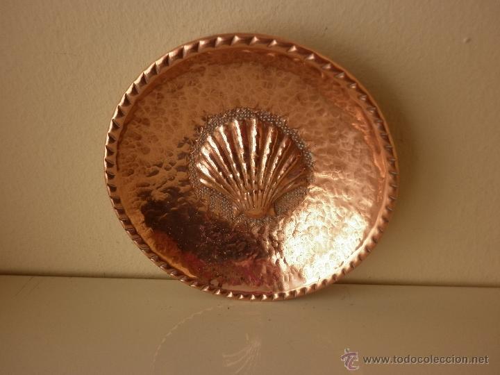 Vintage: 4 CENICEROS O PLATITOS  DE COBRE - Foto 7