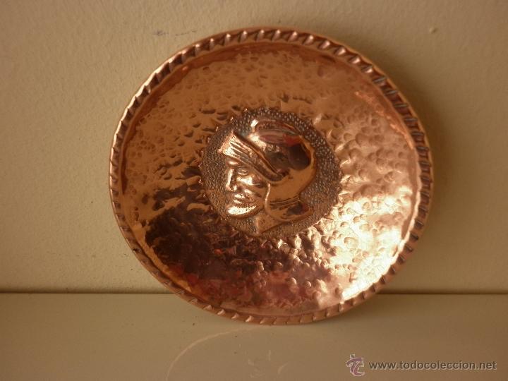 Vintage: 4 CENICEROS O PLATITOS  DE COBRE - Foto 9