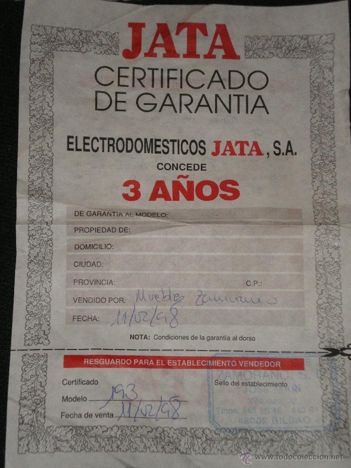 Vintage: CATALOGO  Y INSTRUCCIONES DE LA PLANCHA JATA - Foto 3