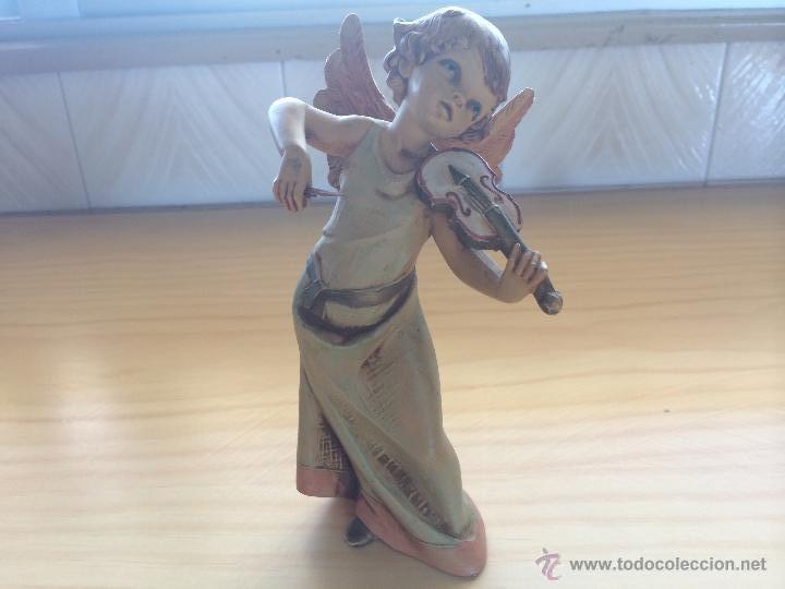 Vintage: FIGURA DECORATIVA DE UN ANGEL CON VIOLIN. ITALIANO