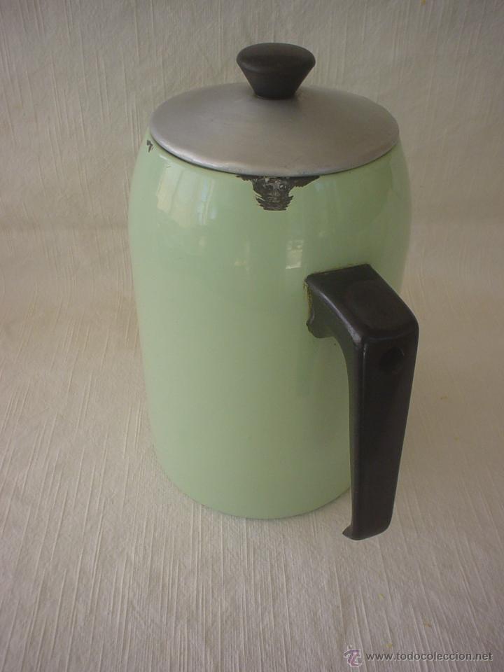 Vintage: CAFETERA - TETERA ESMALTADA PORCELANA - Foto 3