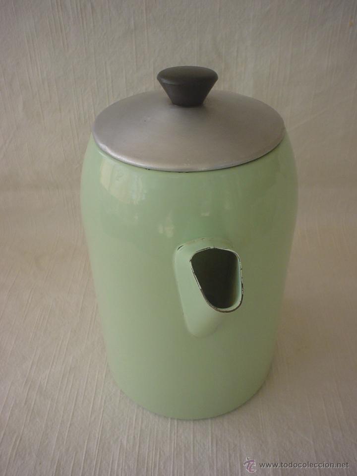 Vintage: CAFETERA - TETERA ESMALTADA PORCELANA - Foto 4