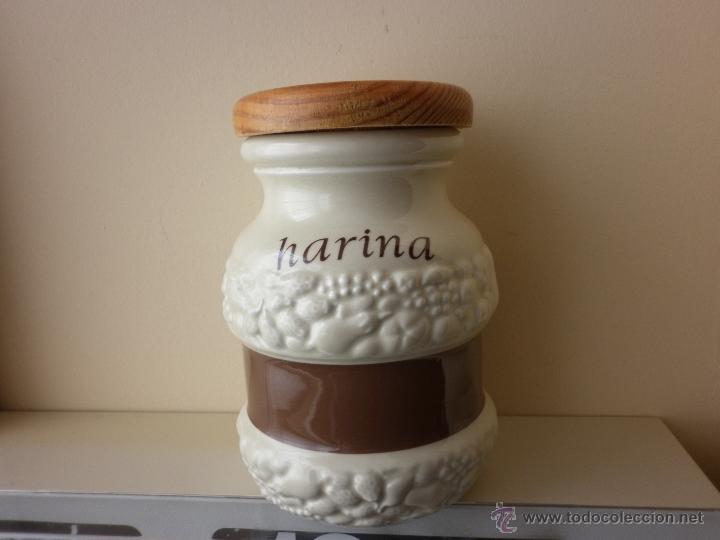 Vintage: BOTE DE COCINA  VINTAGE  PORCELANA PARA HARINA