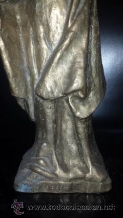 Vintage: MADRE CON HIJO BRONCE - Foto 3