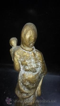 Vintage: MADRE CON HIJO BRONCE - Foto 5