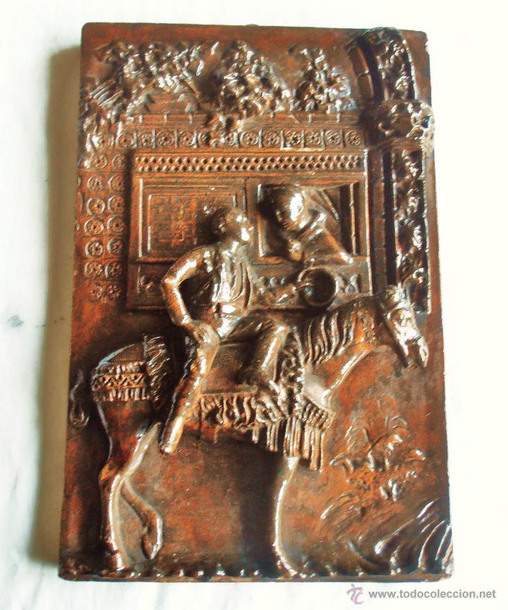 Vintage: ESCENA GALANTE EN BAJORRELIEVE - Foto 3