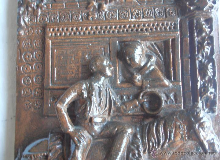 Vintage: ESCENA GALANTE EN BAJORRELIEVE - Foto 6