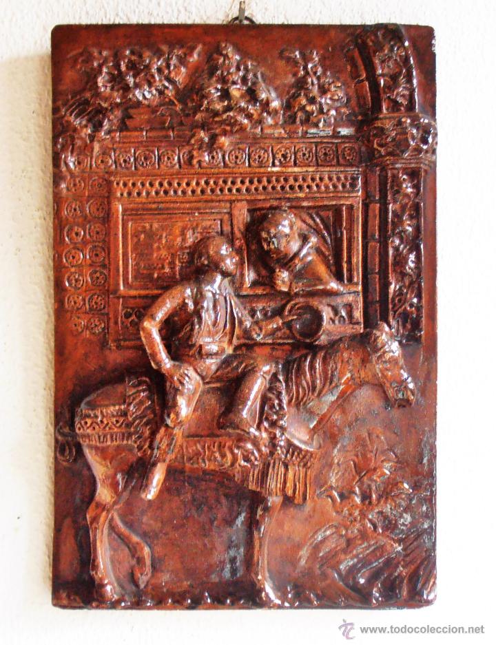 Vintage: ESCENA GALANTE EN BAJORRELIEVE - Foto 8