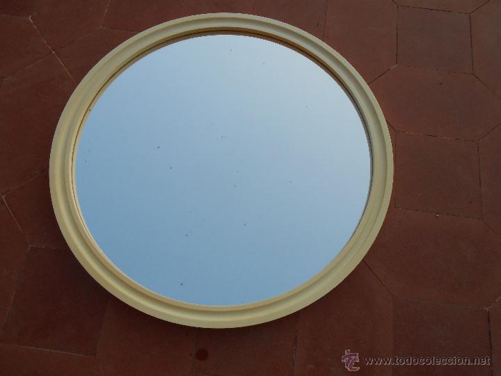 Vintage: ESPEJO en marco de pl&aacute;stico- 56 cms. di&aacute;mero - Foto 1