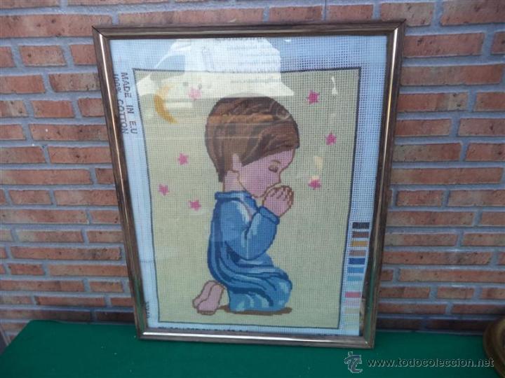 Vintage: cuadro de punto de cruz - Foto 1