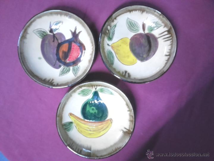 Vintage: TRES CUENCOS BOLES CERAMICA CATALANA
