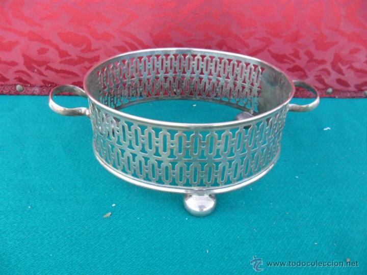 Vintage: soporte de ollas de alpaca - Foto 1