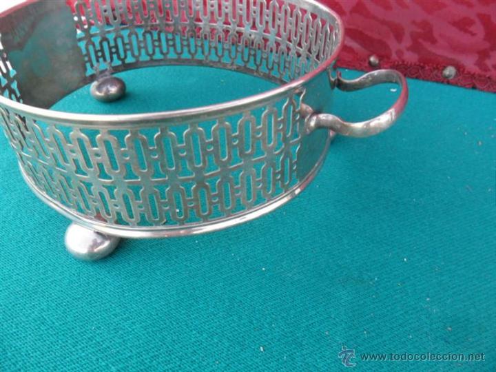 Vintage: soporte de ollas de alpaca - Foto 2