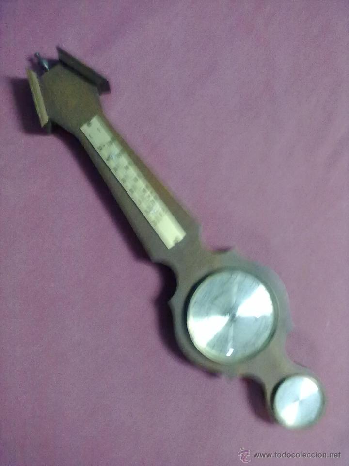 Vintage: MUEBLE PARED HIDROMETRO BAROMETRO TERMOMETRO - Foto 1