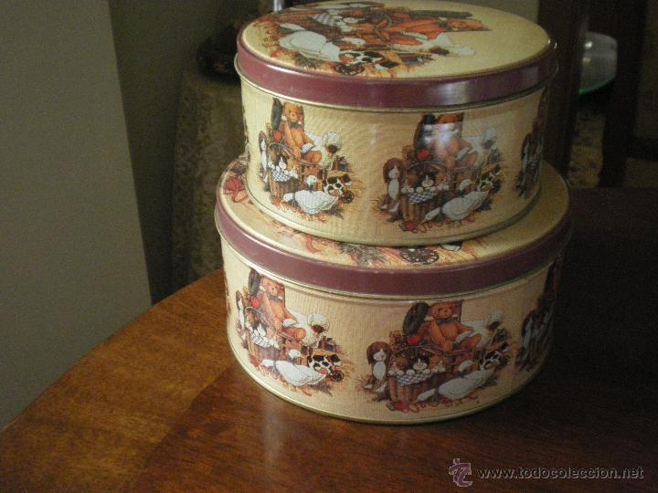 Vintage: JUEGO DE CAJAS DE LAT&Oacute;N - Foto 1