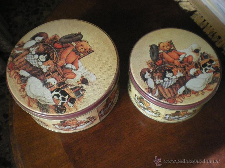 Vintage: JUEGO DE CAJAS DE LAT&Oacute;N - Foto 2