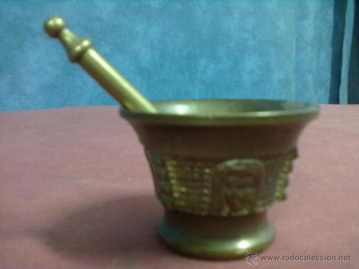 Vintage: PEQUE&Ntilde;O ALMIREZ CARAS BRONCE - Foto 1