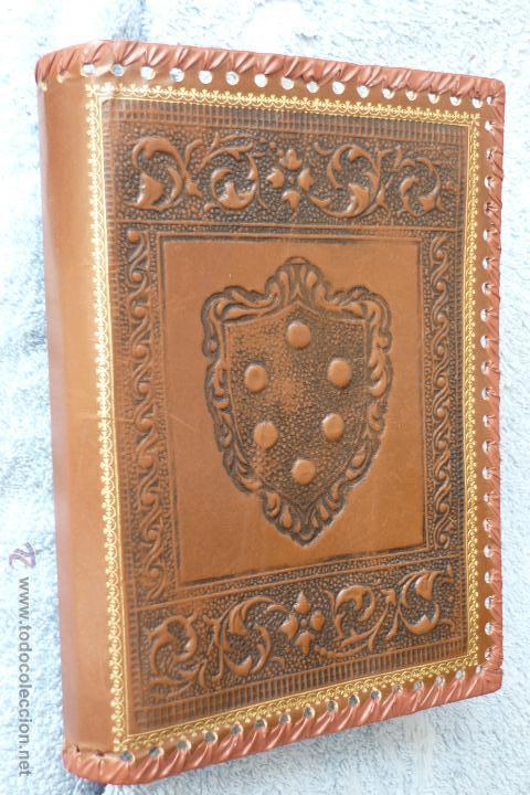 Vintage: FUNDA PARA LIBRO DE MARROQUINERIA.( ANTIGUO) 23,5X16X3,5CM.GASTOS DE ENVIO 7&euro;.