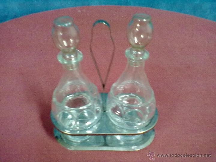 Vintage: CONVOY INOXIDABLE CRISTAL Y PLASTICO VINAGRERA ACEITERA