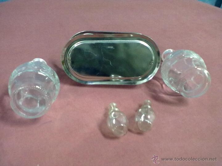 Vintage: CONVOY INOXIDABLE CRISTAL Y PLASTICO VINAGRERA ACEITERA - Foto 3