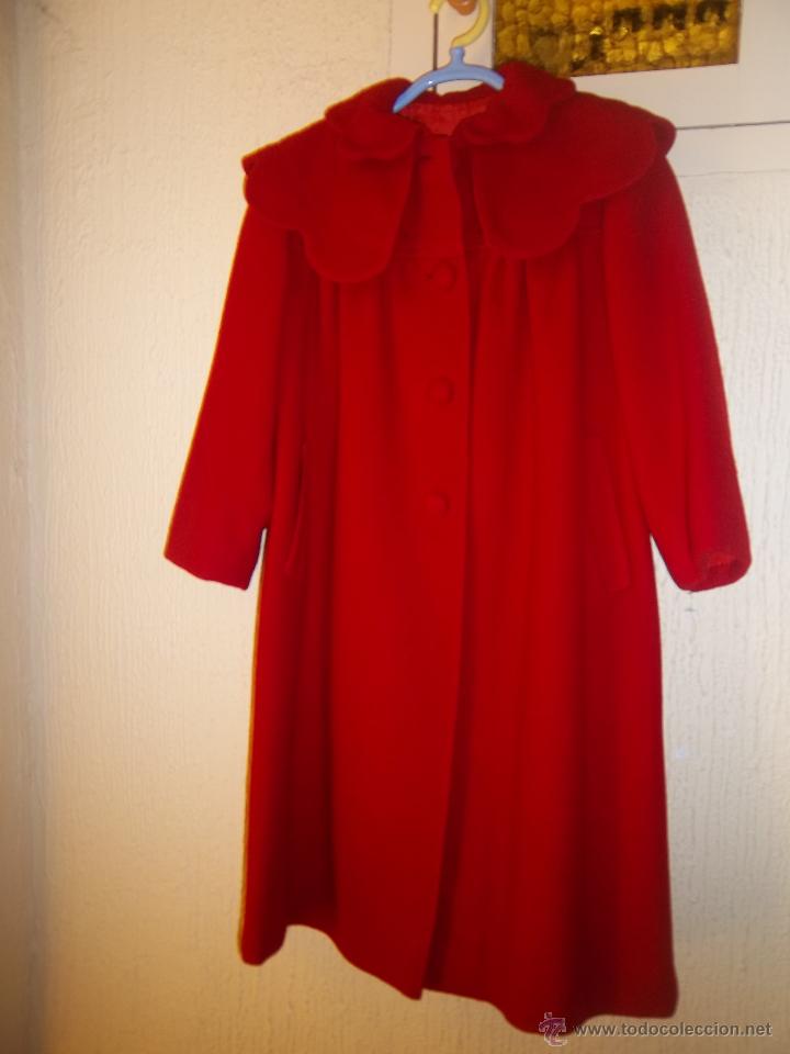 Vintage: ABRIGO DE PA&Ntilde;O vintage TALLA 5/6 A&Ntilde;OS EN PERFECTO ESTADO
