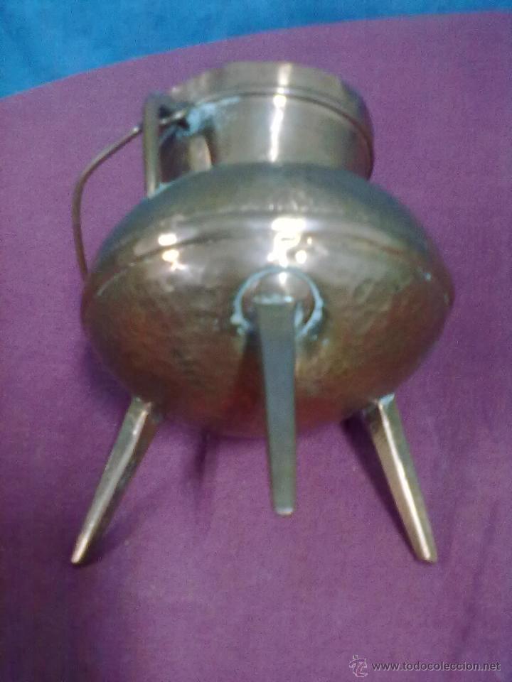 Vintage: PEQUE&Ntilde;A OLLA COBRE CON PATAS - Foto 2