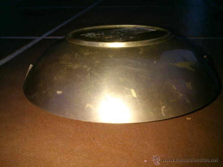 Vintage: DECORATIVO CESTILLO EN BRONCE PINTADO - Foto 4