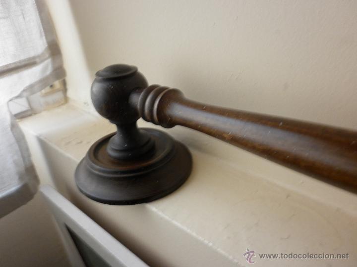 Vintage: PAREJA DE TOALLEROS DE MADERA - Foto 7
