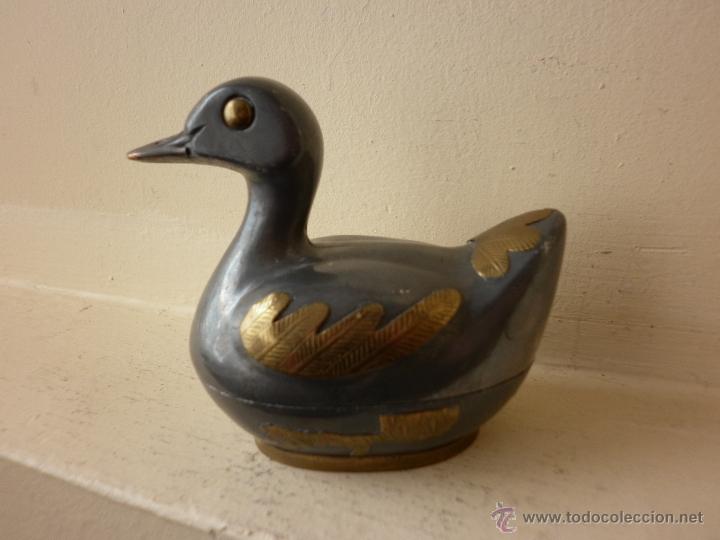 Vintage: CAJA DE ESTA&Ntilde;O CON FORMA DE PATO MADE IN HONG KONG