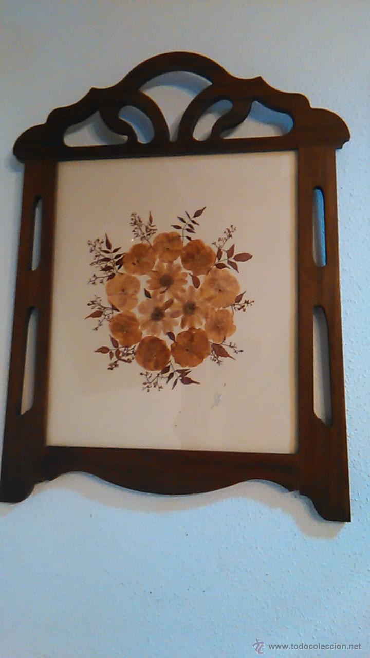 Vintage: CUADRO DE FLORES SECAS - Foto 1