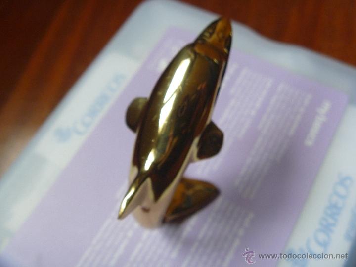 Vintage: Delfin pisapapeles laton - Foto 2