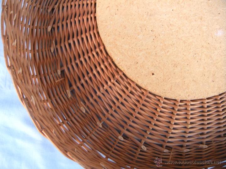 Vintage: ESPEJO REDONDO RATTAN - Foto 3