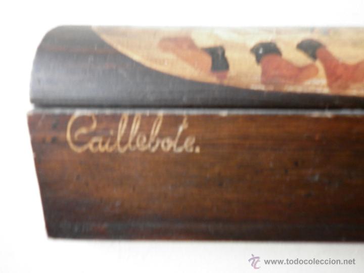 Vintage: COFRE, CAJA DE MADERA  FRANCESA, PINTADA A MANO - Foto 3