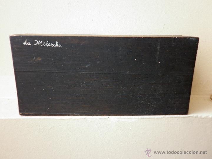 Vintage: COFRE, CAJA DE MADERA  FRANCESA, PINTADA A MANO - Foto 9
