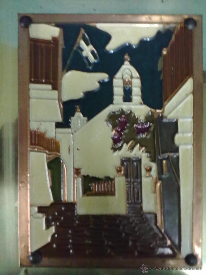 Vintage: COBRE REPUJADO Y PINTADO - Foto 2