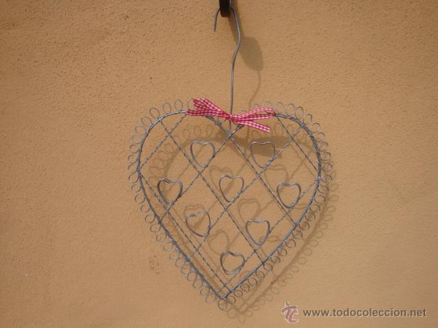 Vintage: Coraz&oacute;n de alambre decorativo - Foto 2
