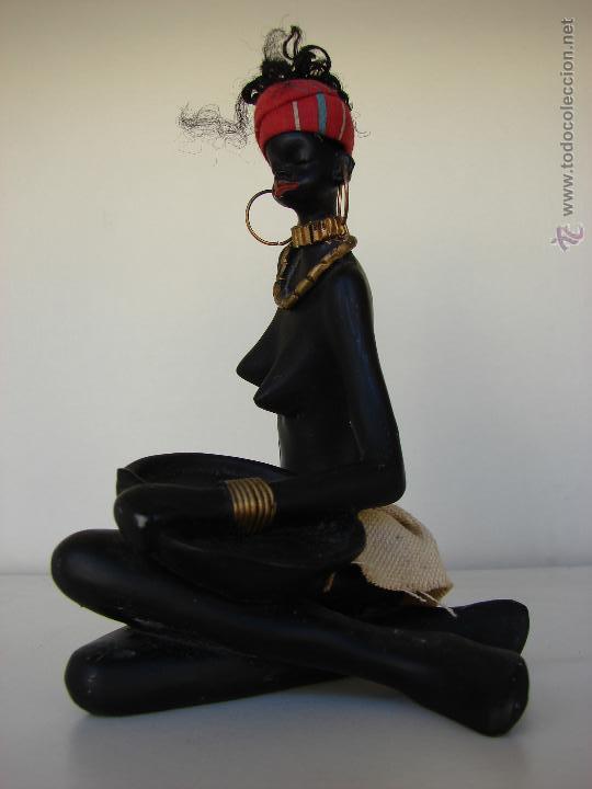 Vintage: FIGURA DE MUJER NEGRA - Foto 3