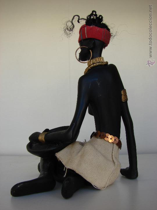 Vintage: FIGURA DE MUJER NEGRA - Foto 4