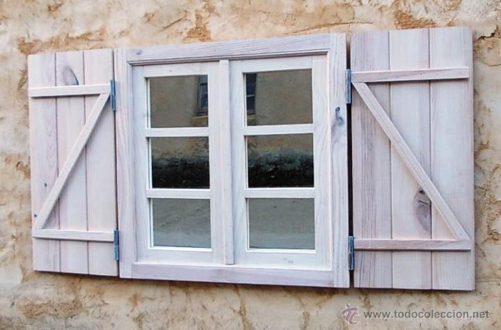 ventana de madera con contraventanas y rejas, v - Compra venta en  todocoleccion