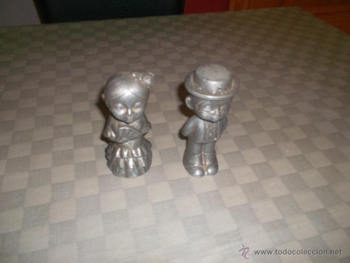 Vintage: es una bonita pareja de aluminio antiguo