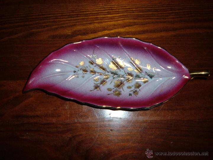 Vintage: Bandejita con forma de hoja - Foto 1
